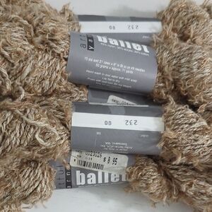 5 Skein Lot Artful Yarns Ballet Tan Nylon/Cotton/Acrylic Blend